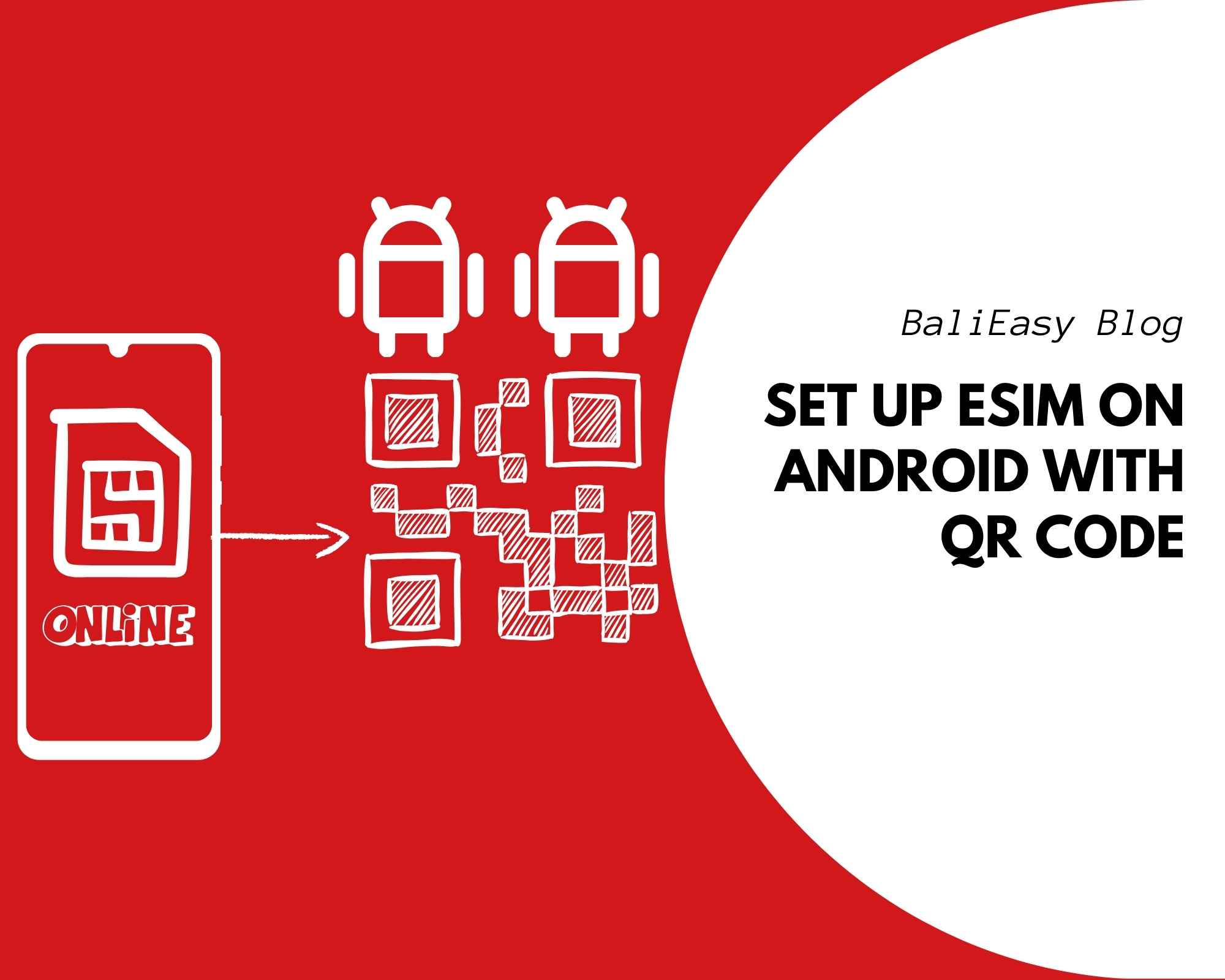 set up esim on android with QR code