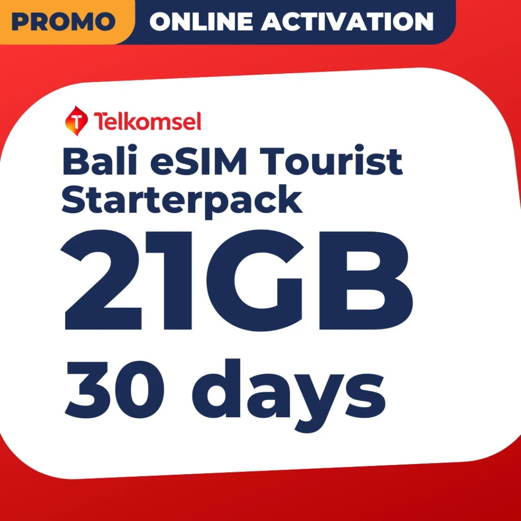 Bali eSIM Tourist - 21GB (30 days)