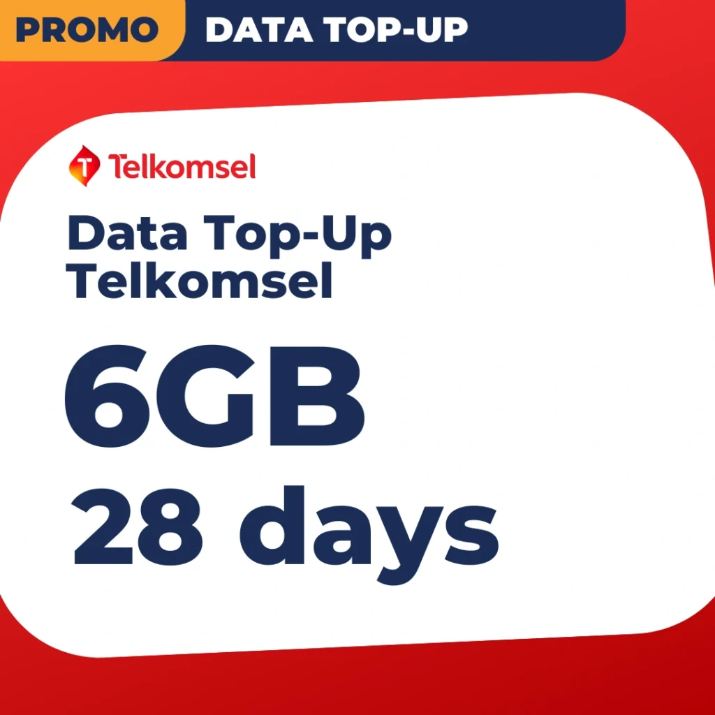 data top up telkomsel 6GB Bali