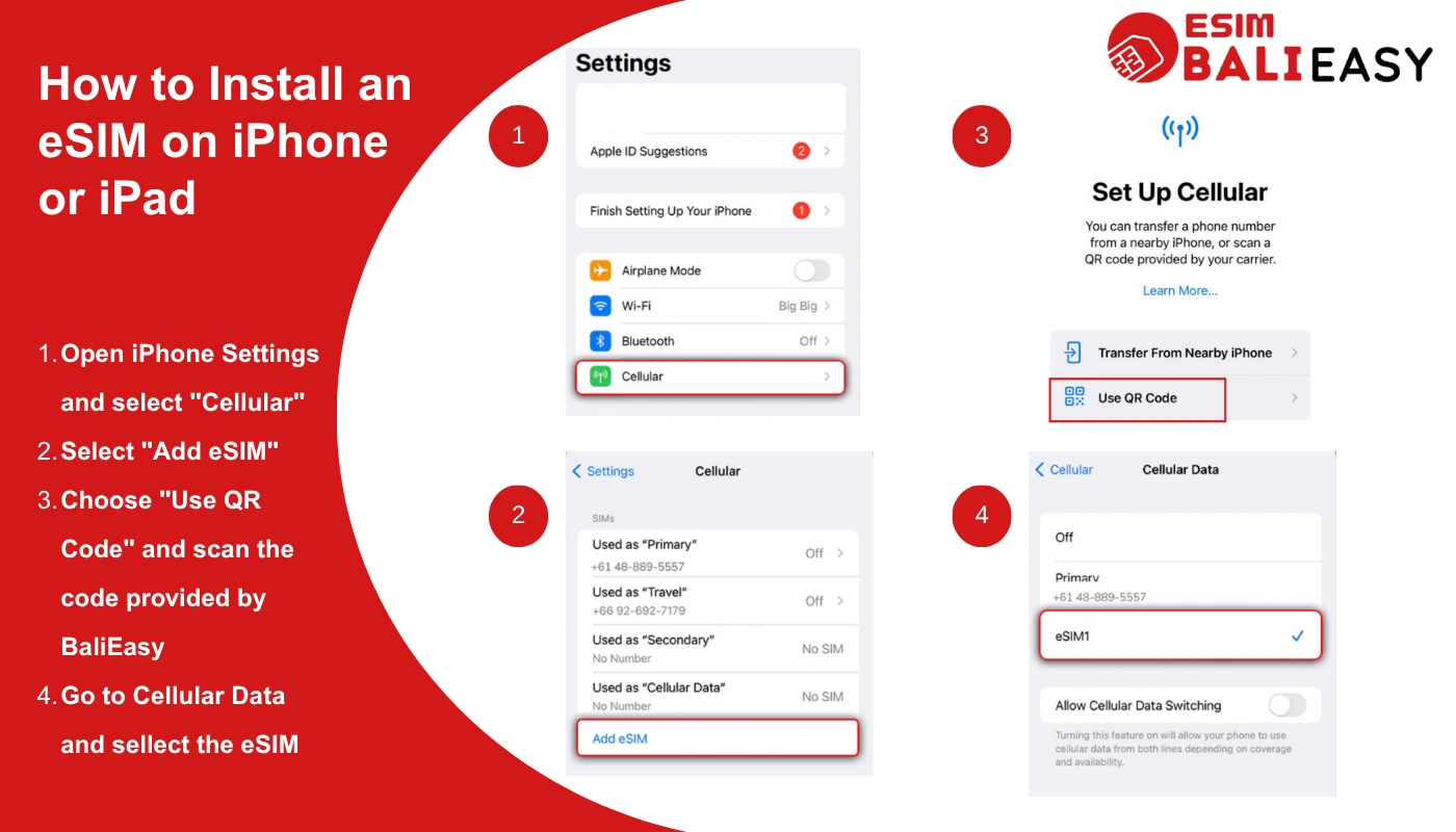 How to Install an eSIM on iPhone or iPad