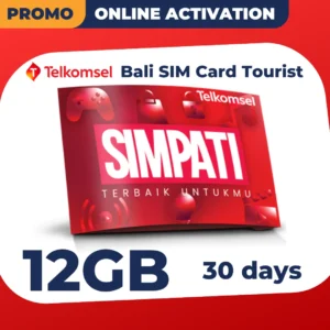 Telkomsel Bali SIM Card 12GB