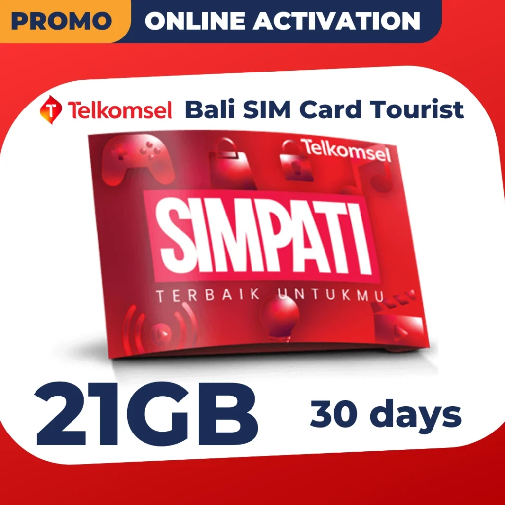 Telkomsel Bali SIM Card 21GB