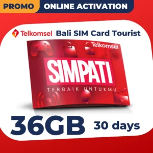 Telkomsel Bali SIM Card 36GB