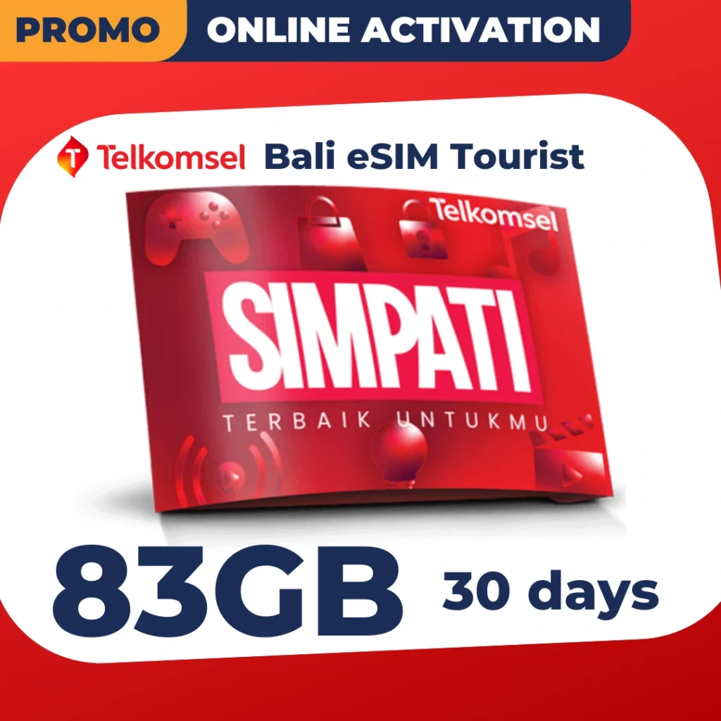 Telkomsel Bali eSIM Tourist 83GB