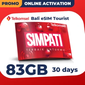 Telkomsel Bali eSIM Tourist 83GB