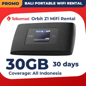 BALI PORTABLE WIFI RENTAL 30GB 30 Days