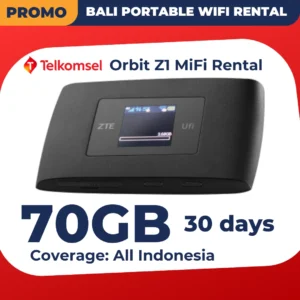 BALI PORTABLE WIFI RENTAL 70GB 30 Days