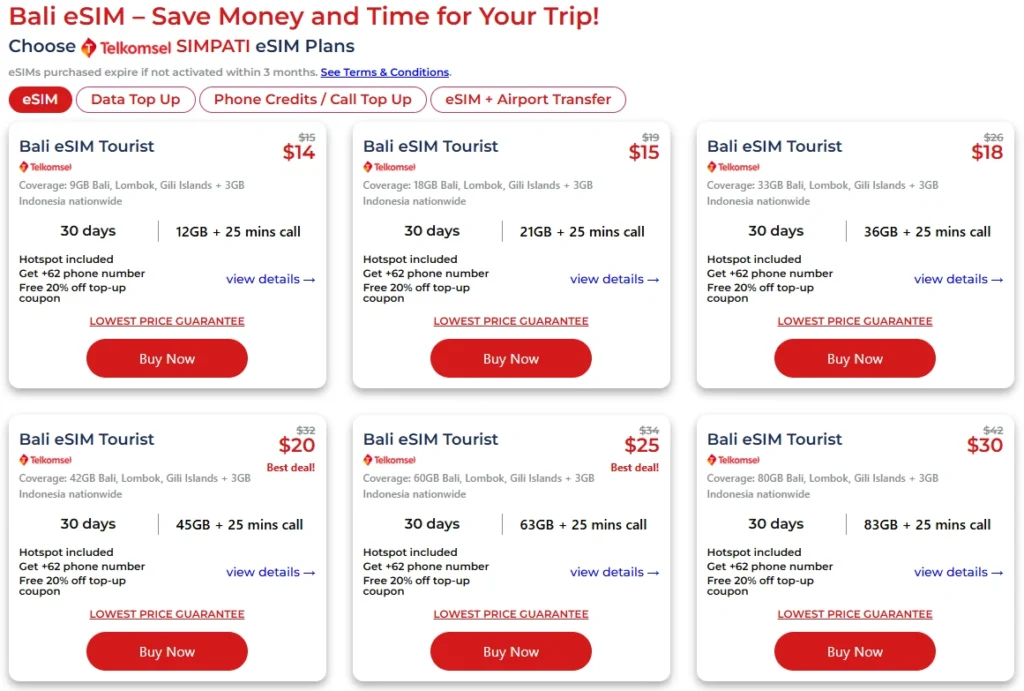BaliEasy Pricing