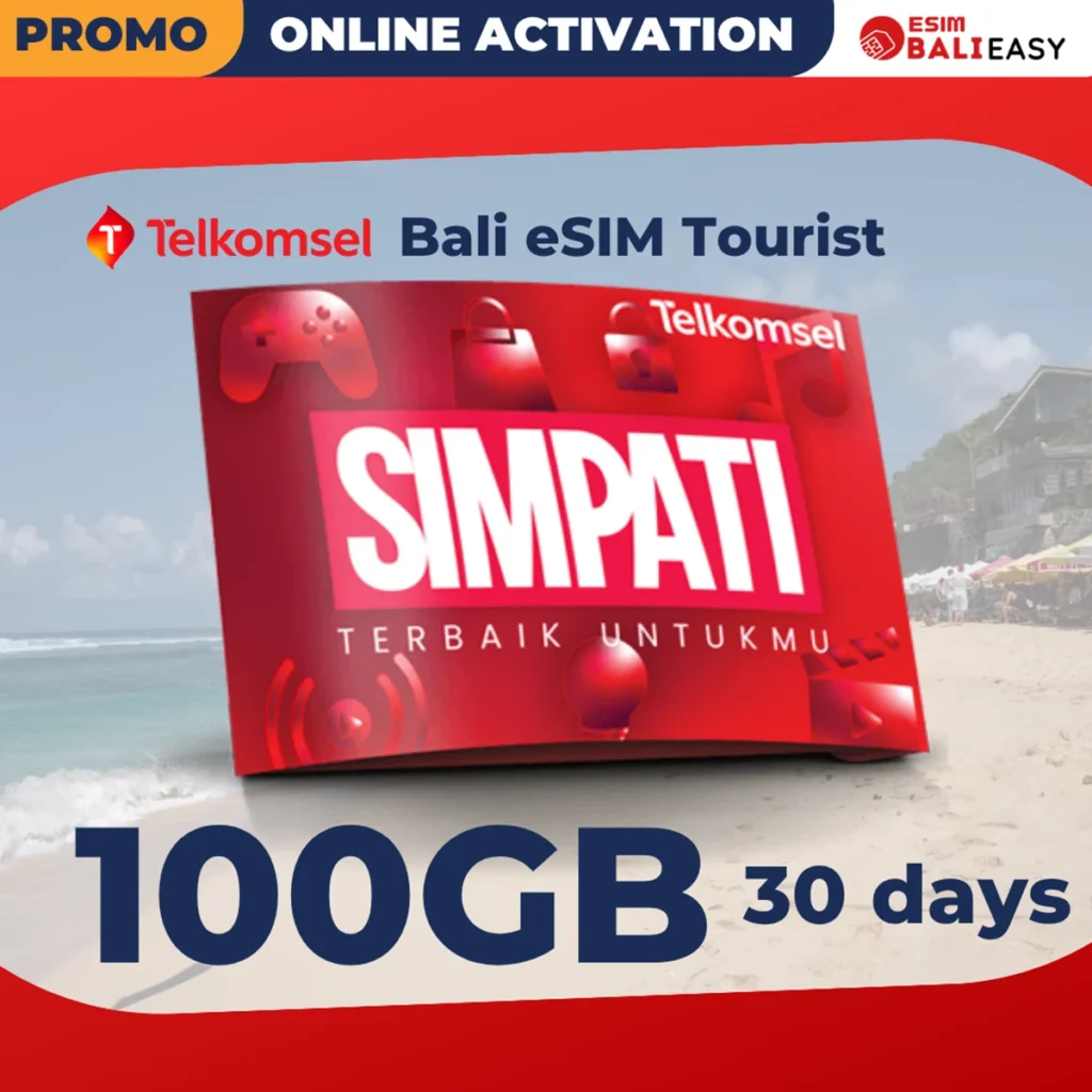 Telkomsel Simpati Bali eSIM Tourist 100GB