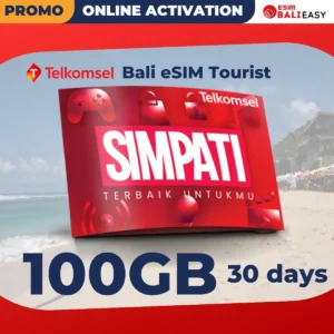 Telkomsel Simpati Bali eSIM Tourist 100GB